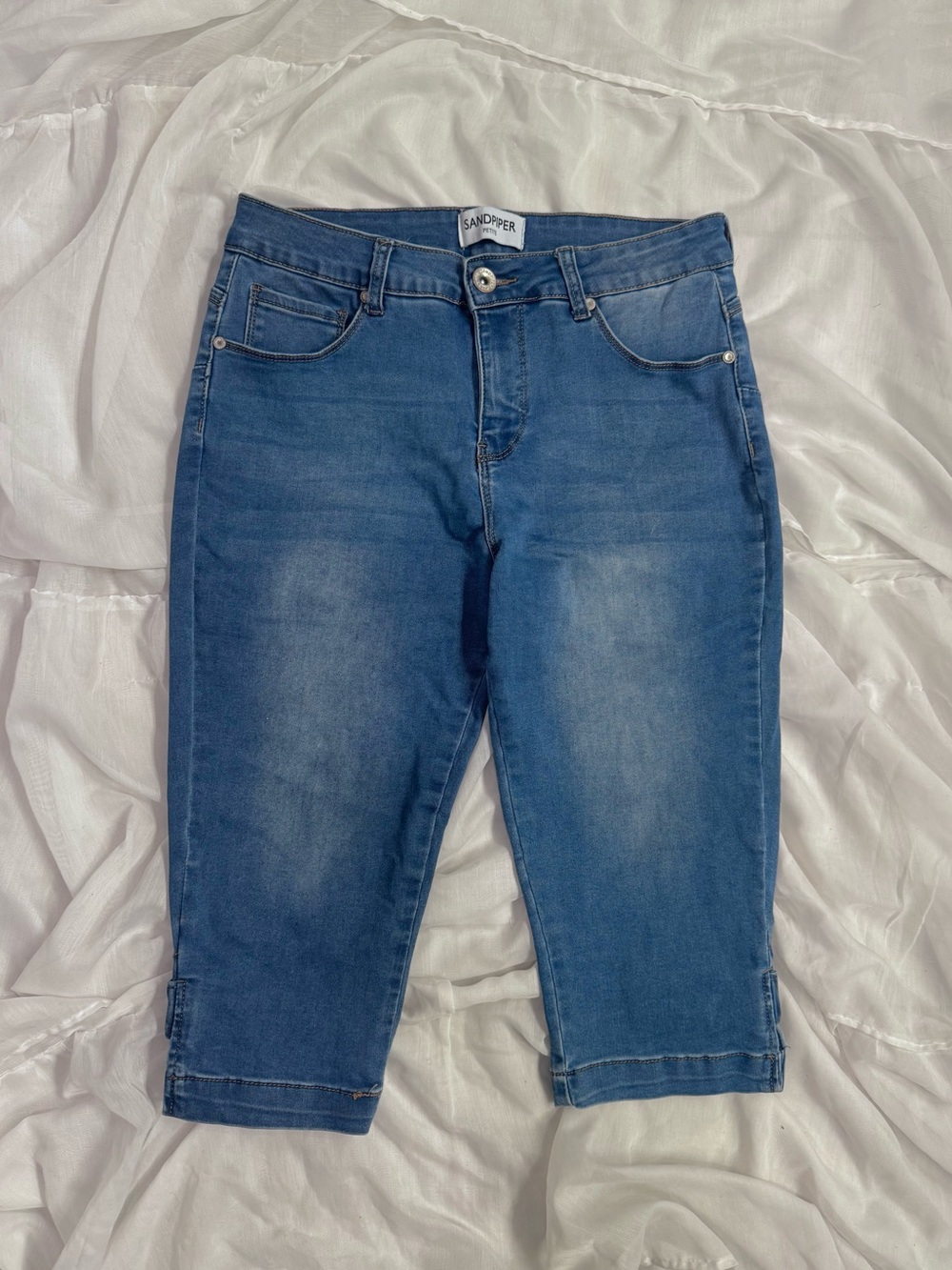 Sandpiper Petite Denim Capris